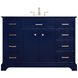 Americana 48 X 22 X 35 inch Blue Vanity Sink Set