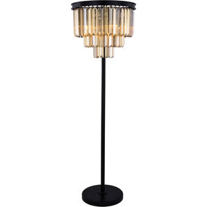 Sydney 63 inch 60 watt Matte Black Floor Lamp Portable Light, Urban Classic