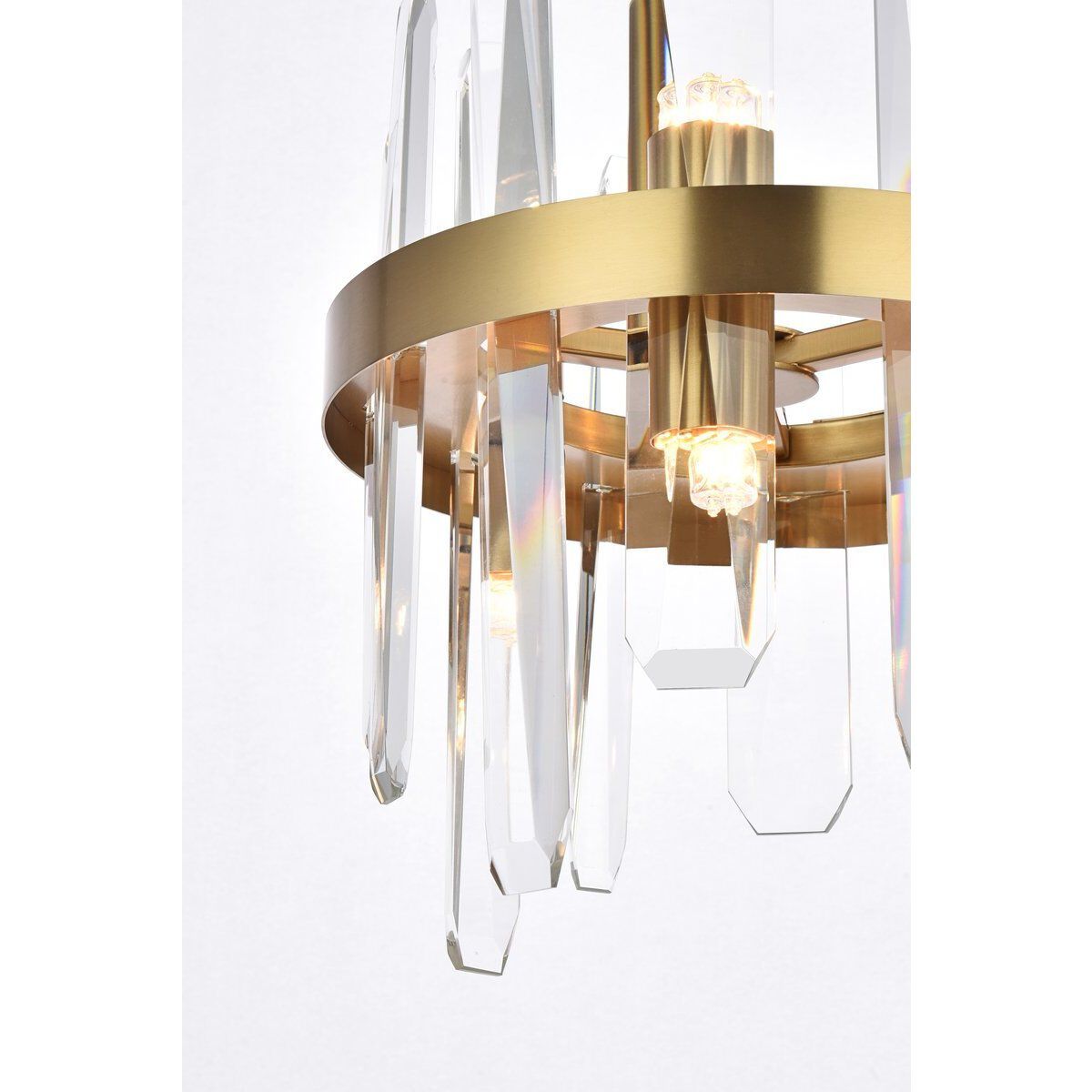 Serena 6 Light 10 inch Satin Gold Pendant Ceiling Light