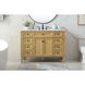 Park Avenue 48 X 21.5 X 35 inch Natural Wood Vanity Sink Set