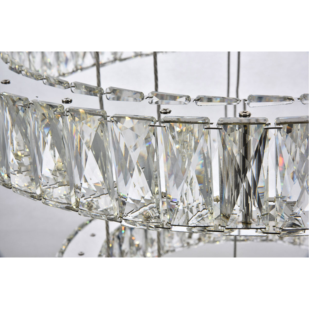 Monroe LED 26 inch Chrome Chandelier Ceiling Light