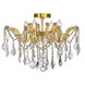 Maria Theresa 4 Light 18 inch Gold Flush Mount Ceiling Light in Royal Cut