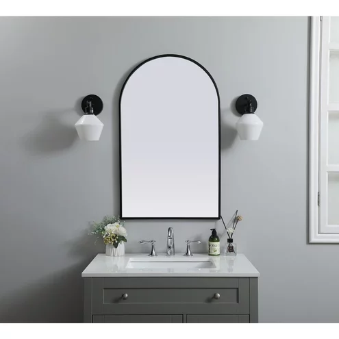 Elegant Lighting MR1A2236BLK Ayra 36 X 22 inch Black Mirror Elegant Lighting MR1A2236BLK Ayra 36 X 22 inch Black Mirror