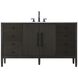 Blakely 60 X 34 inch Chocolate Oak Bathroom Vanity Cabinet
