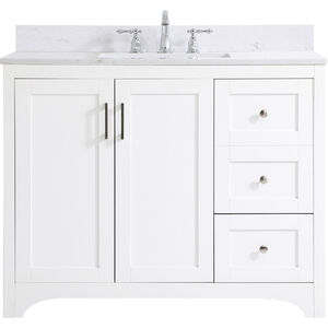 Moore 42 X 22 X 34 inch White Vanity Sink Set
