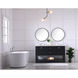 Metropolis 60 X 22 X 34 inch Black Vanity Sink Set