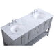 Metropolis 60 X 22 X 34 inch Grey Vanity Sink Set