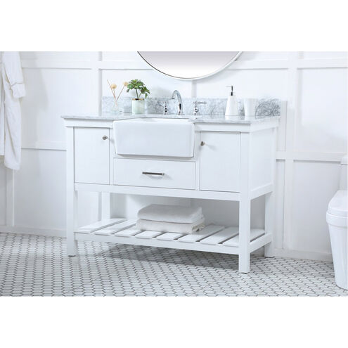 Clement 48 X 22 X 34 inch White Bathroom Vanity Cabinet