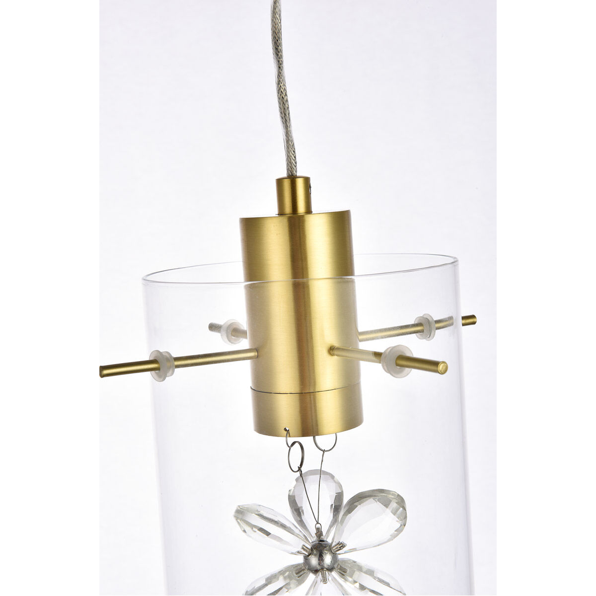 Hana 1 Light 7 inch Gold Pendant Ceiling Light