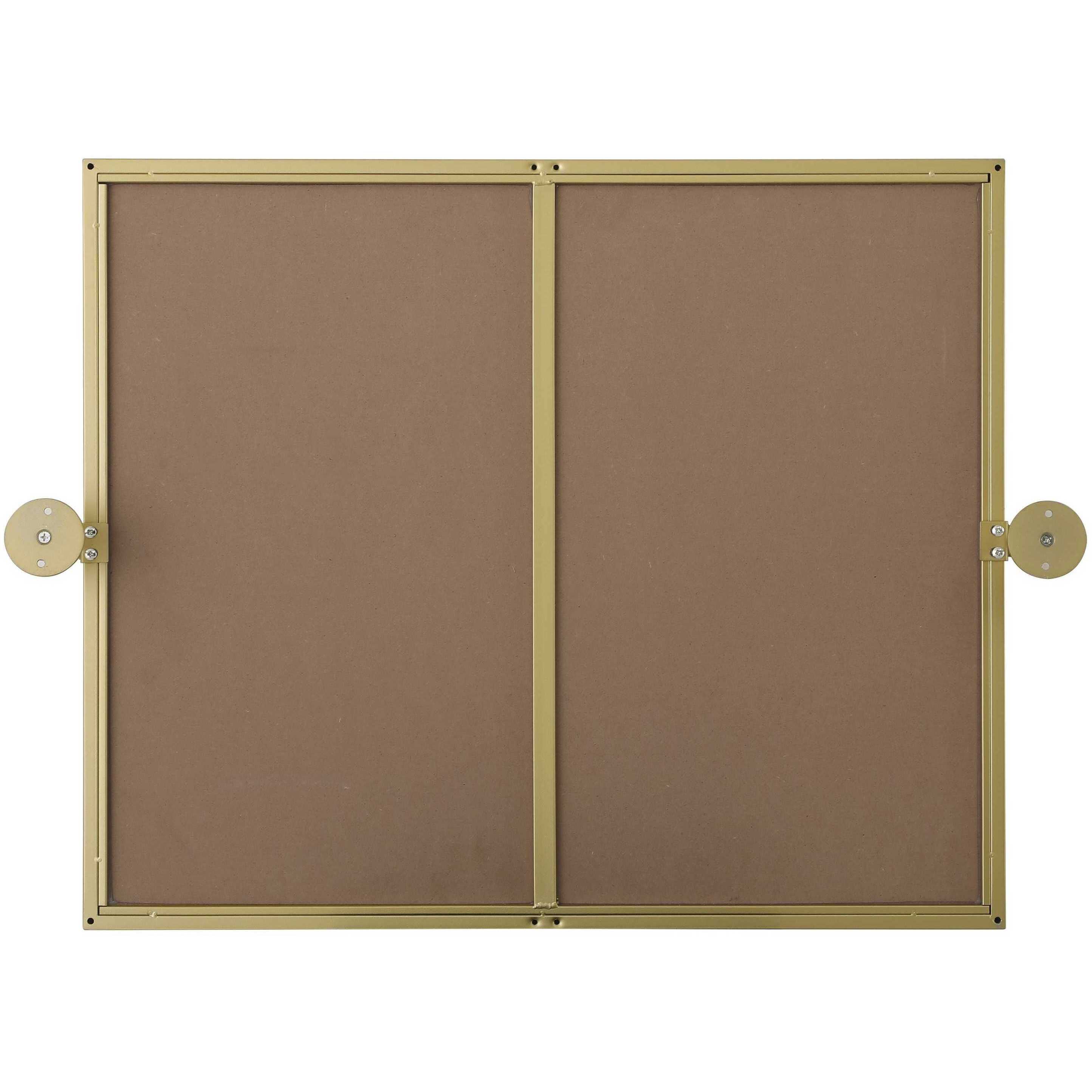 Amoura 24 X 20 inch Brass Mirror