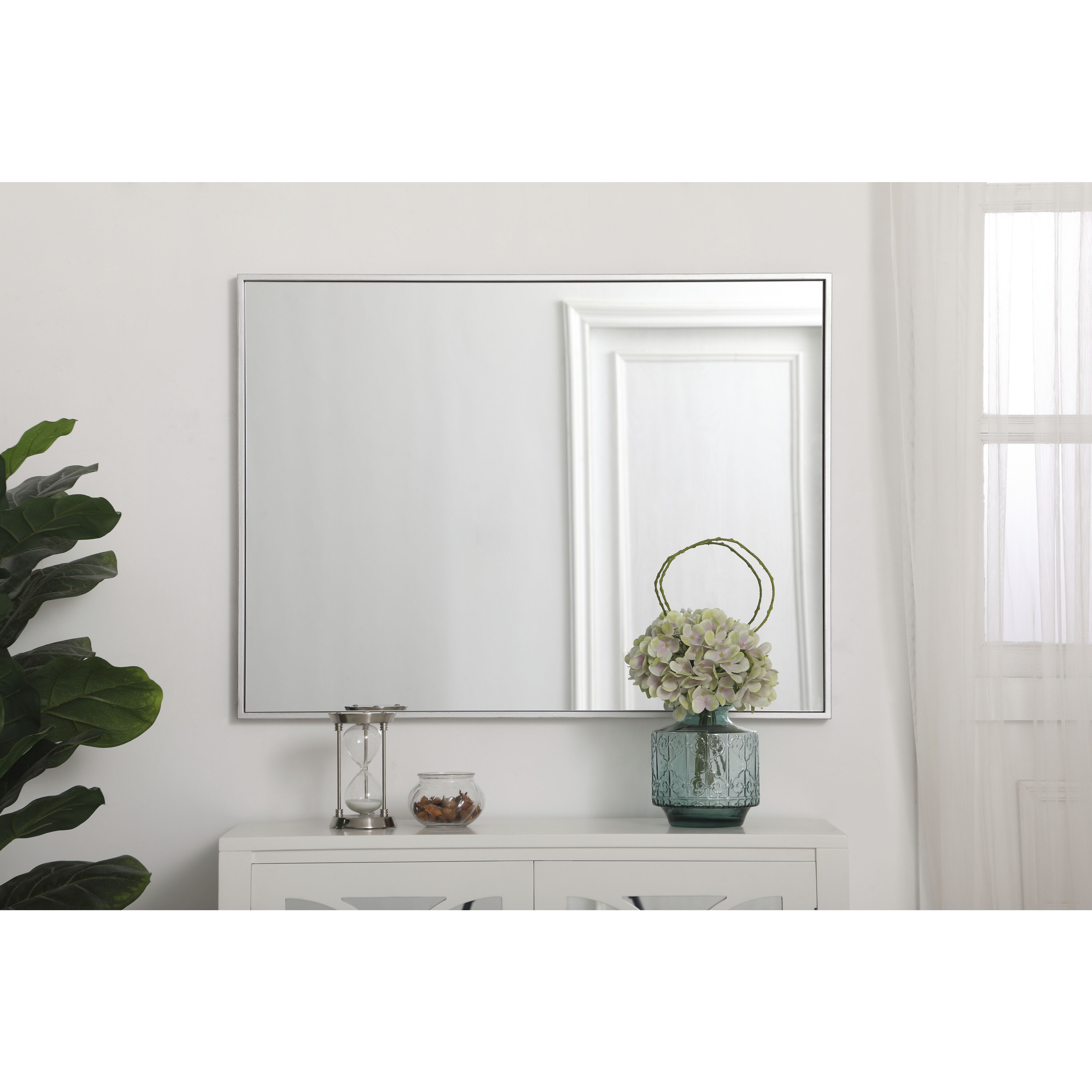 Monet 36 X 27 inch Silver Wall Mirror