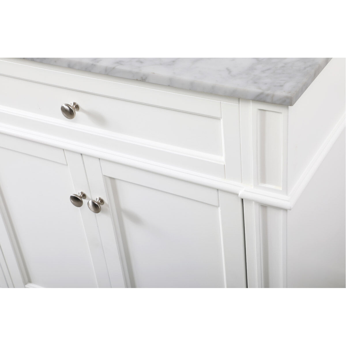 Park Avenue 72 X 21.5 X 35 inch White Vanity Sink Set