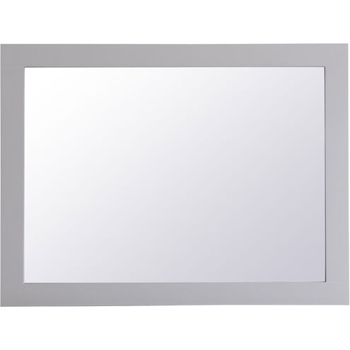 Aqua 36 X 27 inch Grey Wall Mirror