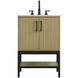 Lennox 24 X 34 inch Honey Brown Bathroom Vanity Cabinet