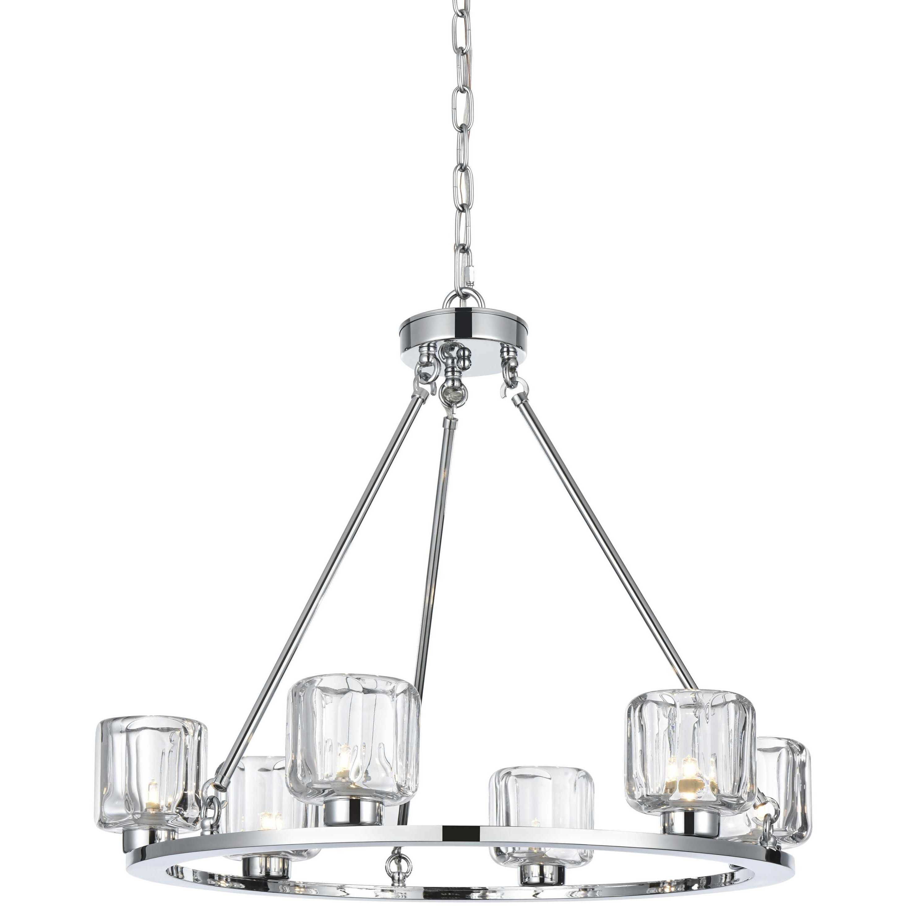 Cadence 6 Light 26 inch Chrome Chandelier Ceiling Light