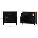 Adian Black Bathroom Storage Cabinet