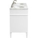 Park Avenue 60 X 35 inch White with Carrara White Marble Vanity Set
