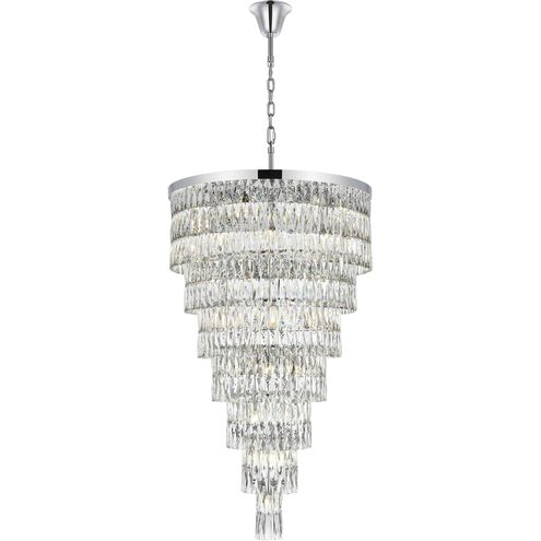 Josephine 41 Light 32 inch Chrome Chandelier Ceiling Light