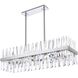 Serephina 24 Light 42 inch Chrome Linear Chandelier Ceiling Light