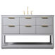 Larkin 54 X 22 X 34 inch Grey Vanity Sink Set