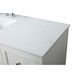 Theo 60 X 22 X 34 inch White Vanity Sink Set