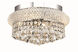 Primo 4 Light 12 inch Chrome Flush Mount Ceiling Light in Royal Cut