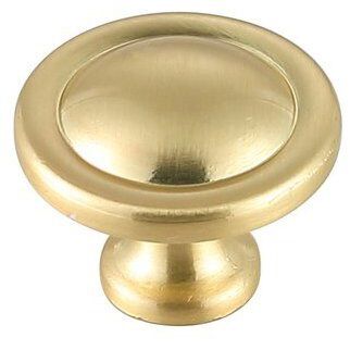 Garlande Brushed Gold Hardware Cabinet Knob, Set of 10