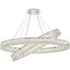 Monroe LED 41 inch Chrome Chandelier Ceiling Light