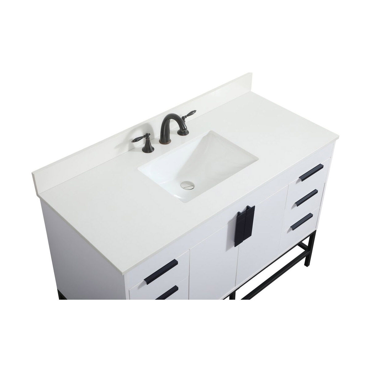 Eugene 48 X 22 X 34 inch White Vanity Sink Set