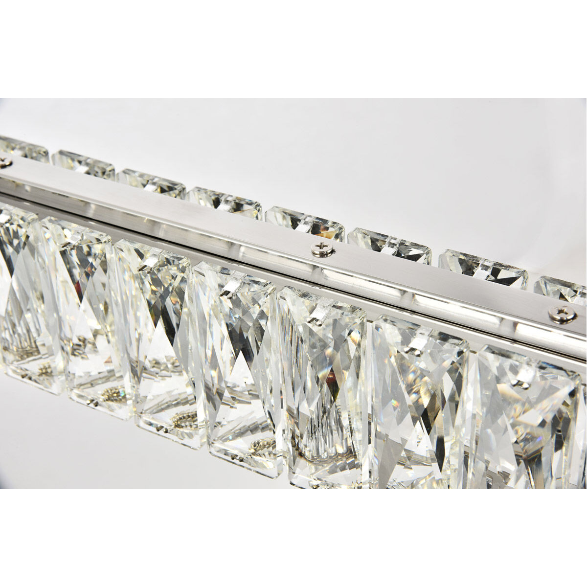 Monroe LED 48 inch Chrome Chandelier Ceiling Light