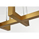 Noemi 10 Light 12 inch Satin Gold Pendant Ceiling Light
