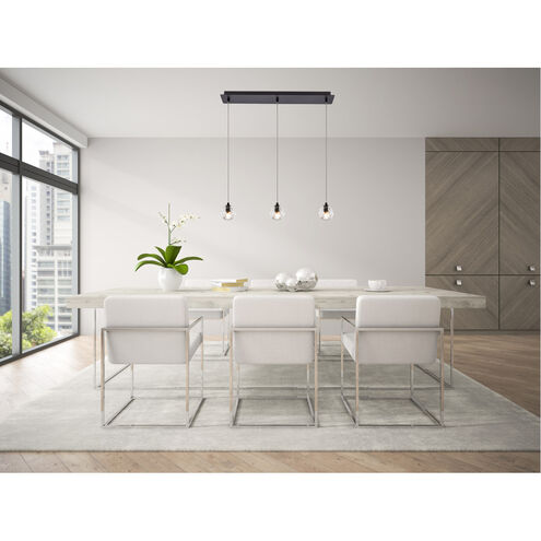 Eren 3 Light 28 inch Black Linear Pendant Ceiling Light