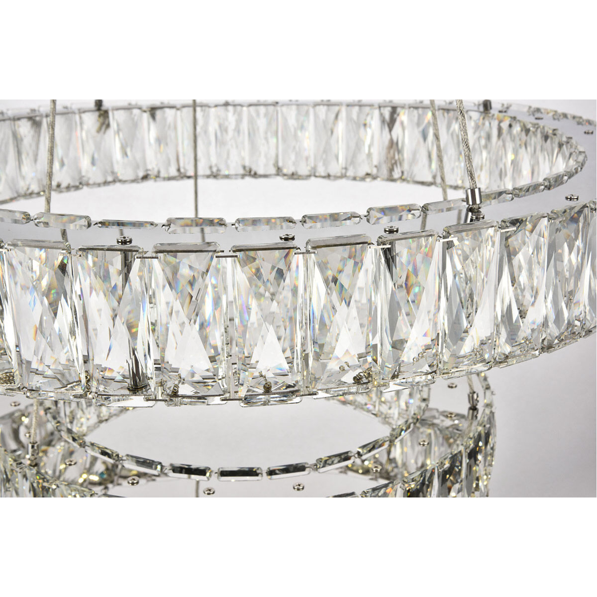 Monroe LED 23.6 inch Chrome Chandelier Ceiling Light