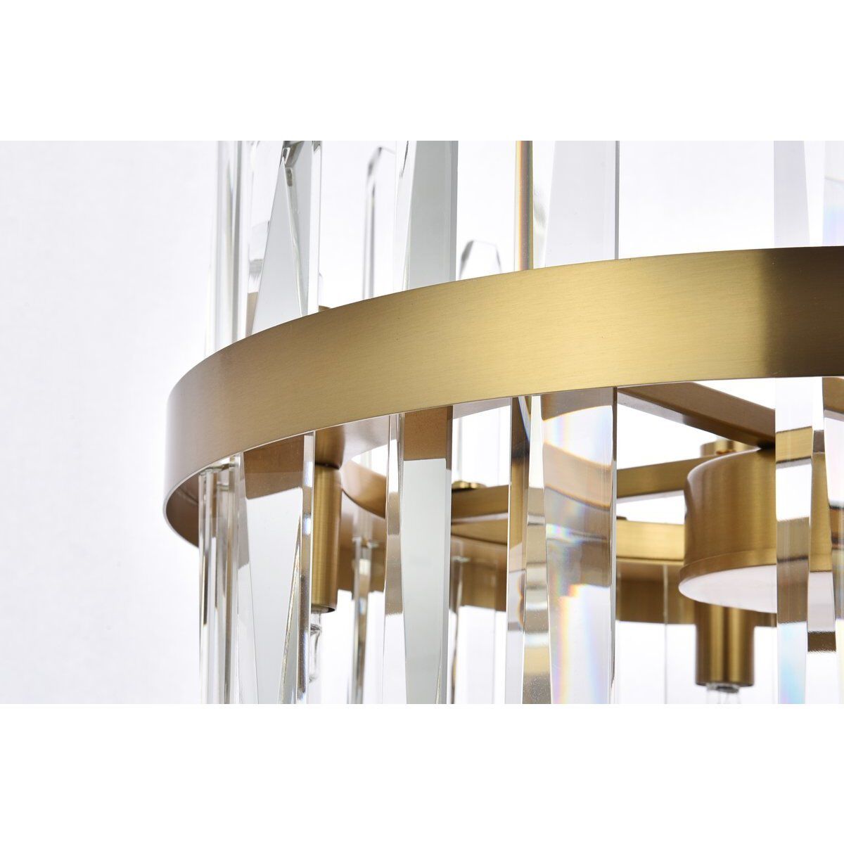 Serena 8 Light 16 inch Satin Gold Pendant Ceiling Light