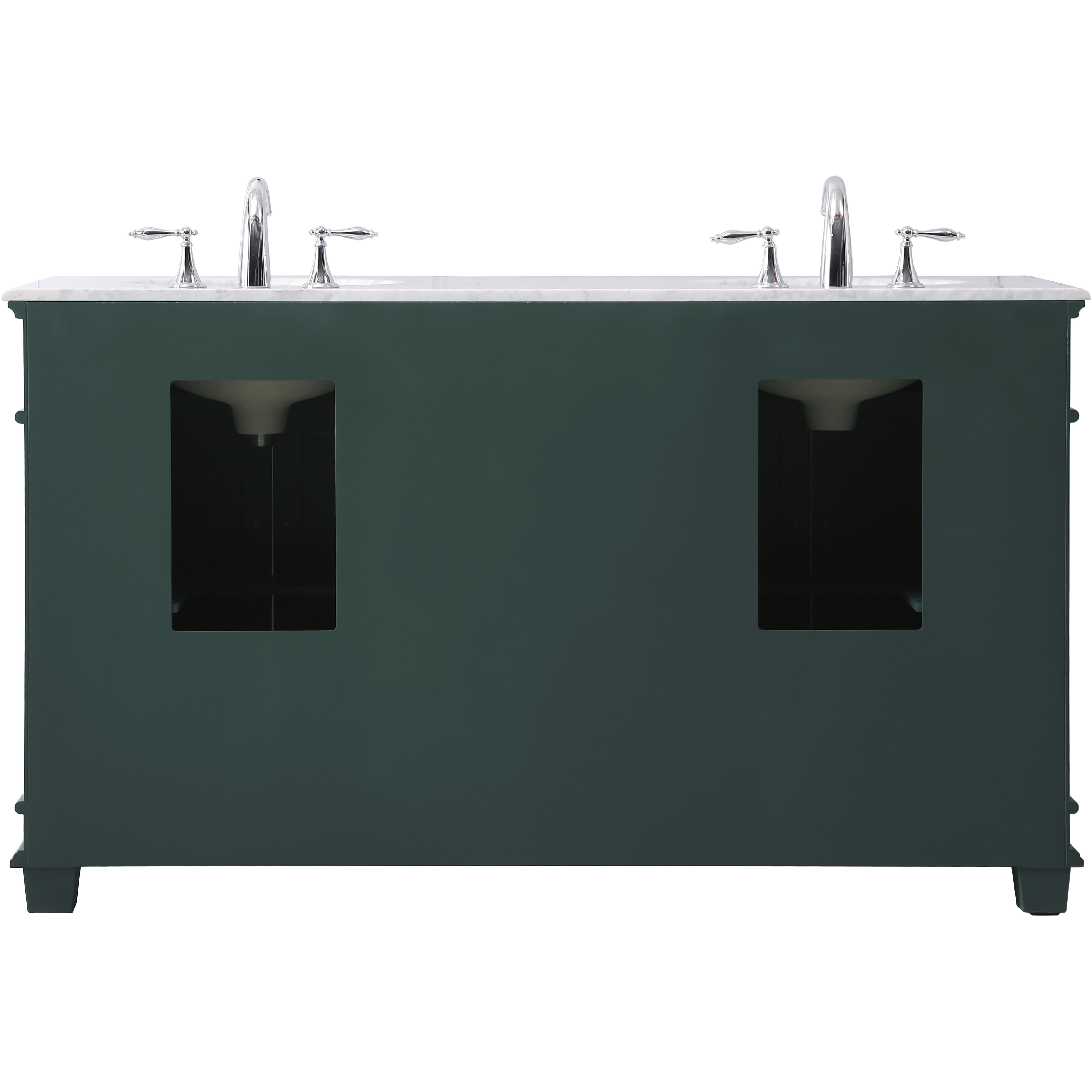 Wesley 60 X 22 X 35 inch Black Vanity Sink Set