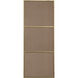 Monet 60 X 24 inch Brass Wall Mirror