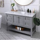Metropolis 48 X 22 X 34 inch Grey Vanity Sink Set