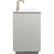 Blake 60 X 22 X 34 inch White Vanity Sink Set