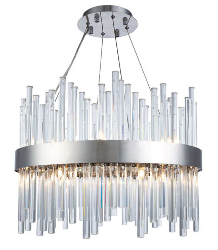 Dallas 14 Light 20 inch Chrome Chandelier Ceiling Light, Urban Classic