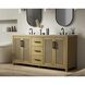 Alina 72 X 34 inch Linen Oak Bathroom Vanity Cabinet