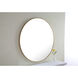 Eternity 32 X 32 inch Brass Wall Mirror