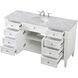 Park Avenue 60 X 22 X 35 inch White Vanity Sink Set