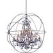 Geneva 25 Light 60 inch Dark Bronze Pendant Ceiling Light in Clear, Urban Classic