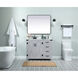 Grant 42 X 19 X 34 inch Grey Vanity Sink Set