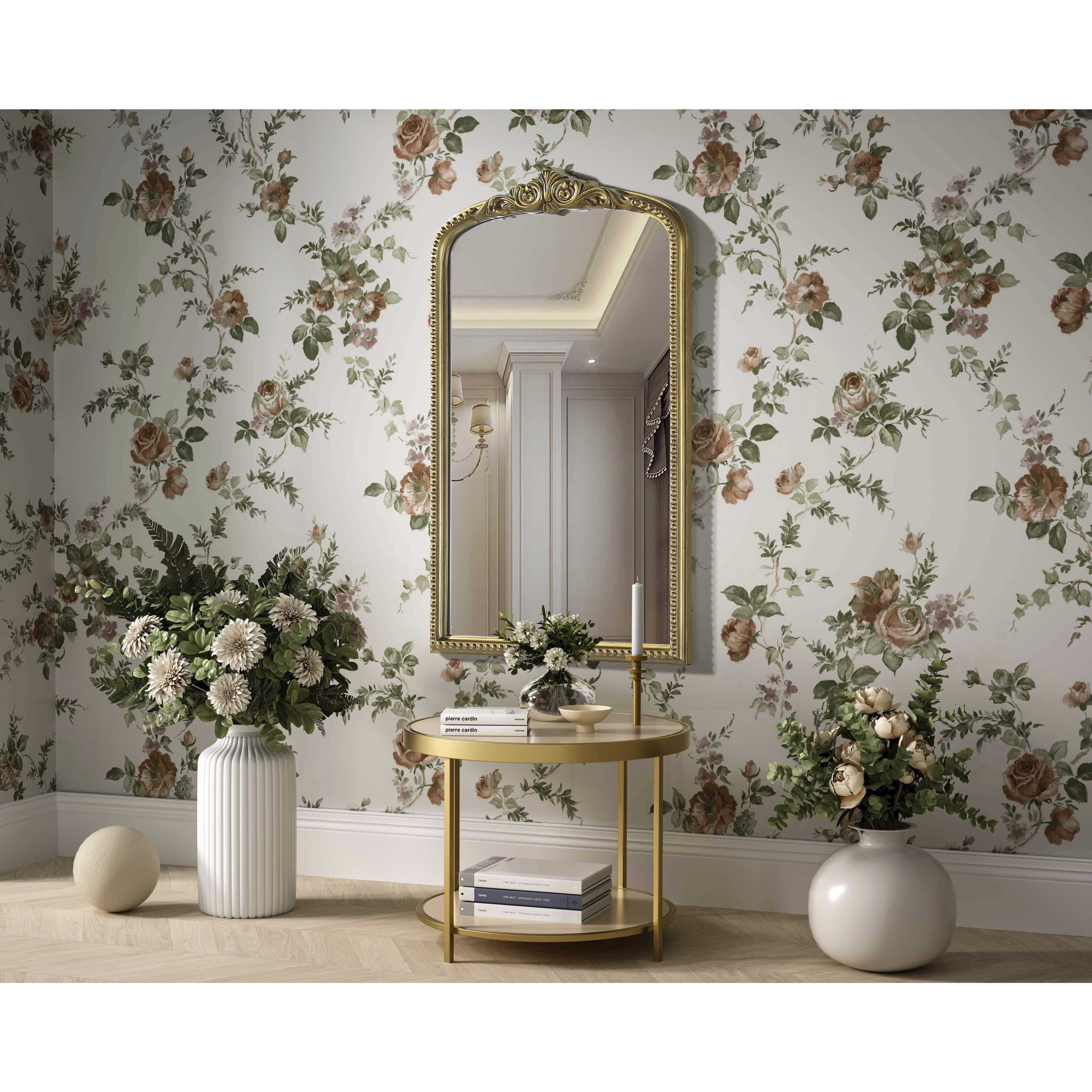 Naomi 36 X 22 inch Antique Brass Mirror