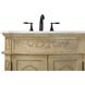 Danville 66 X 36 inch Antique Beige Bathroom Vanity Cabinet