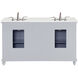 Otto 60 X 21 X 35 inch Grey Vanity Sink Set