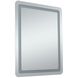 Genesis 40 X 30 inch Glossy White LED Mirror
