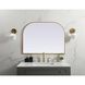 Blaire 40 X 30 inch Brass Mirror