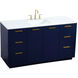 Blake 60 X 22 X 34 inch Blue Vanity Sink Set